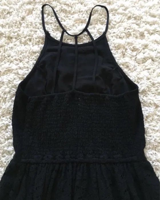 Сукня сарафан Abercrombie чорний котоновий з мережива платье летнее S