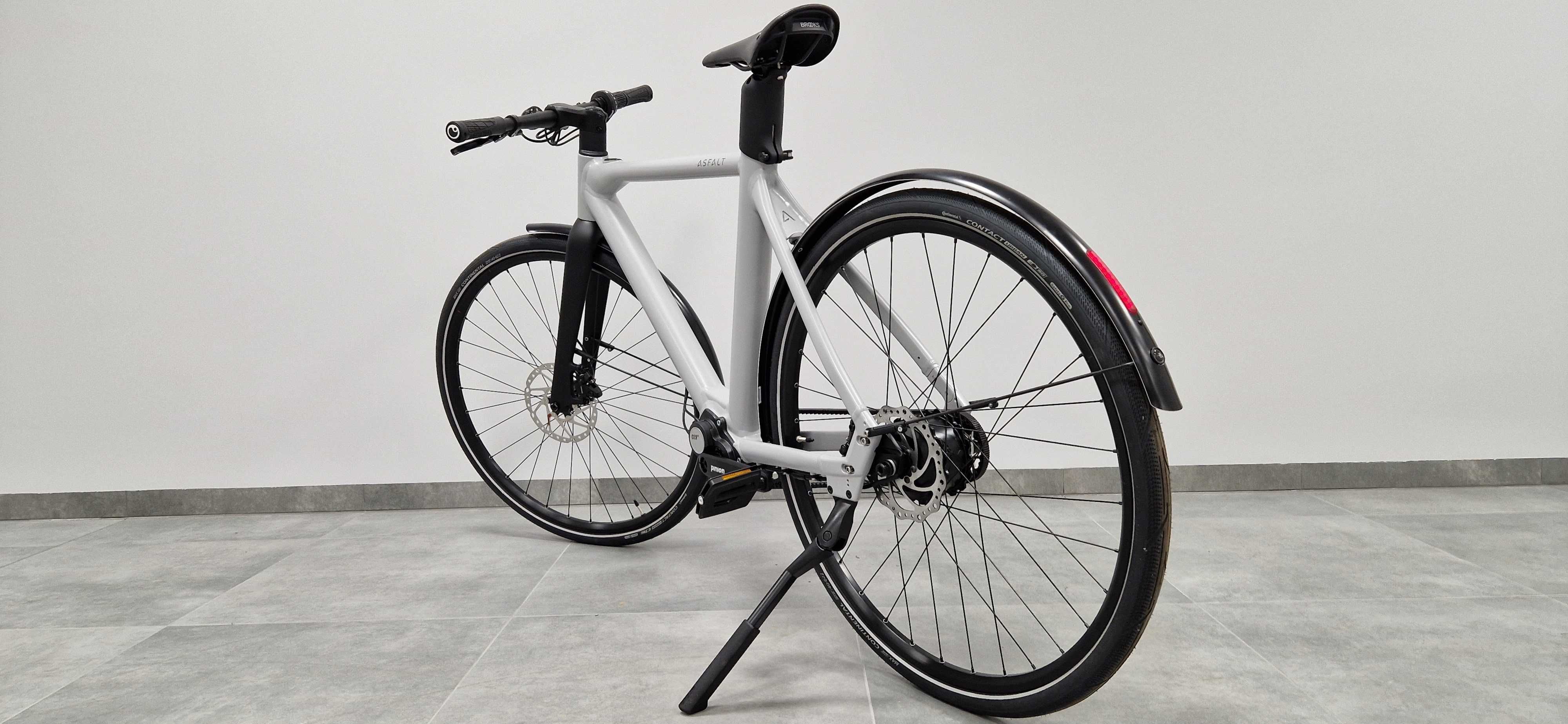 ASFALT GT2 SPORT - miejski rower elektryczny (rozm. M), kolor szary