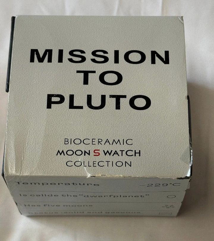 Relógio Omega Swatch mission to pluto