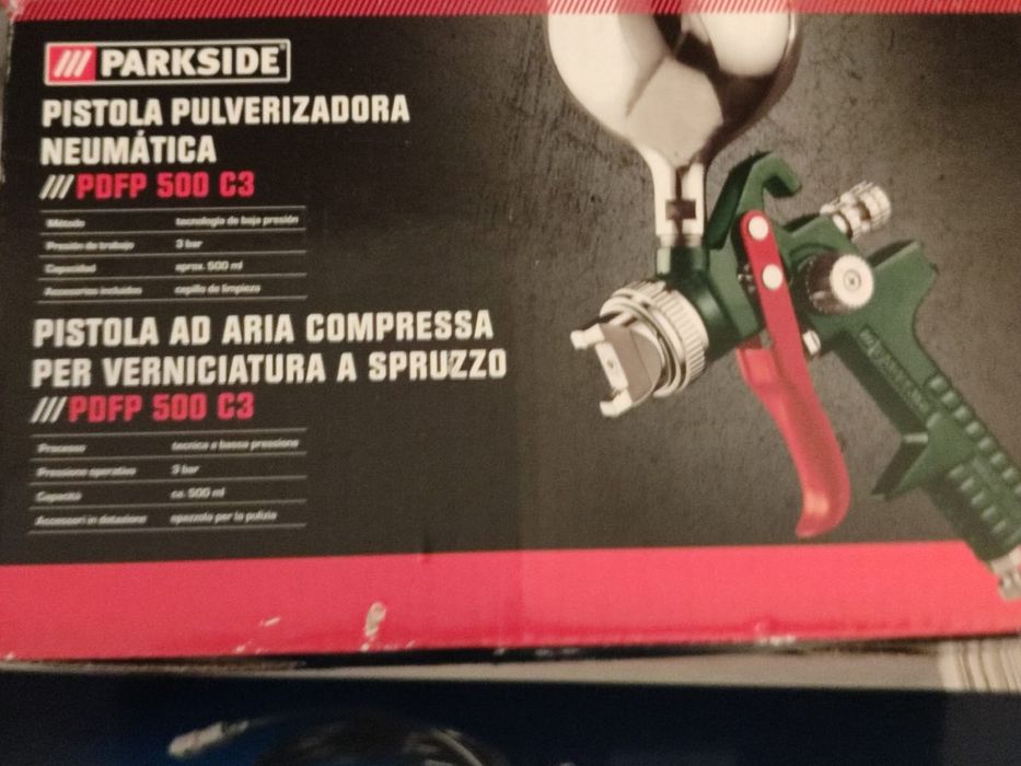 Conjunto compressor, mangueira e pistola