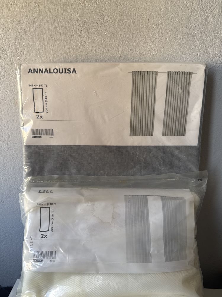 Zaslony ikea szare zaciemniajace NOWE + GRATIS