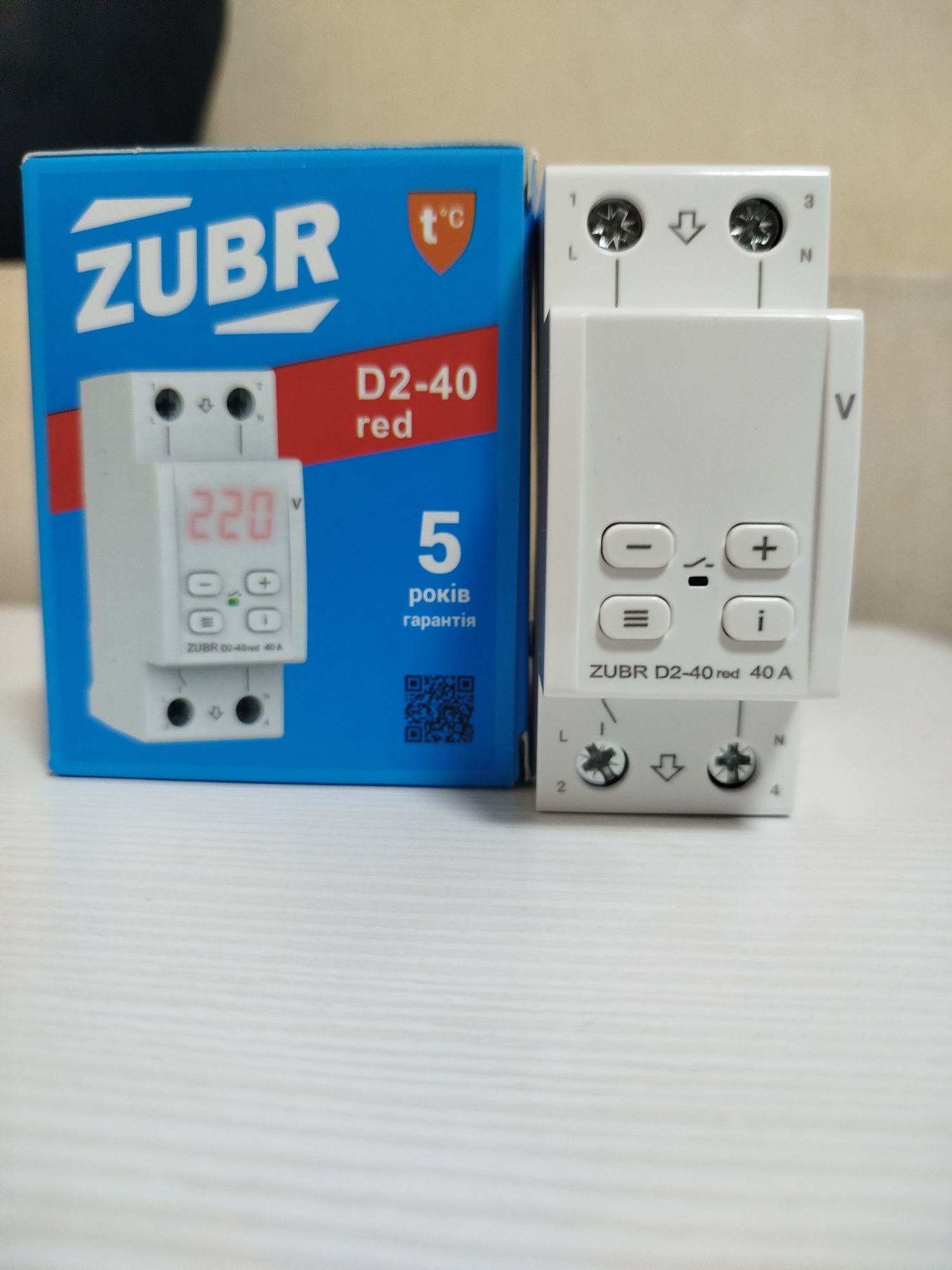 Реле напряжения зубр D2-40/D2-50/D2-63