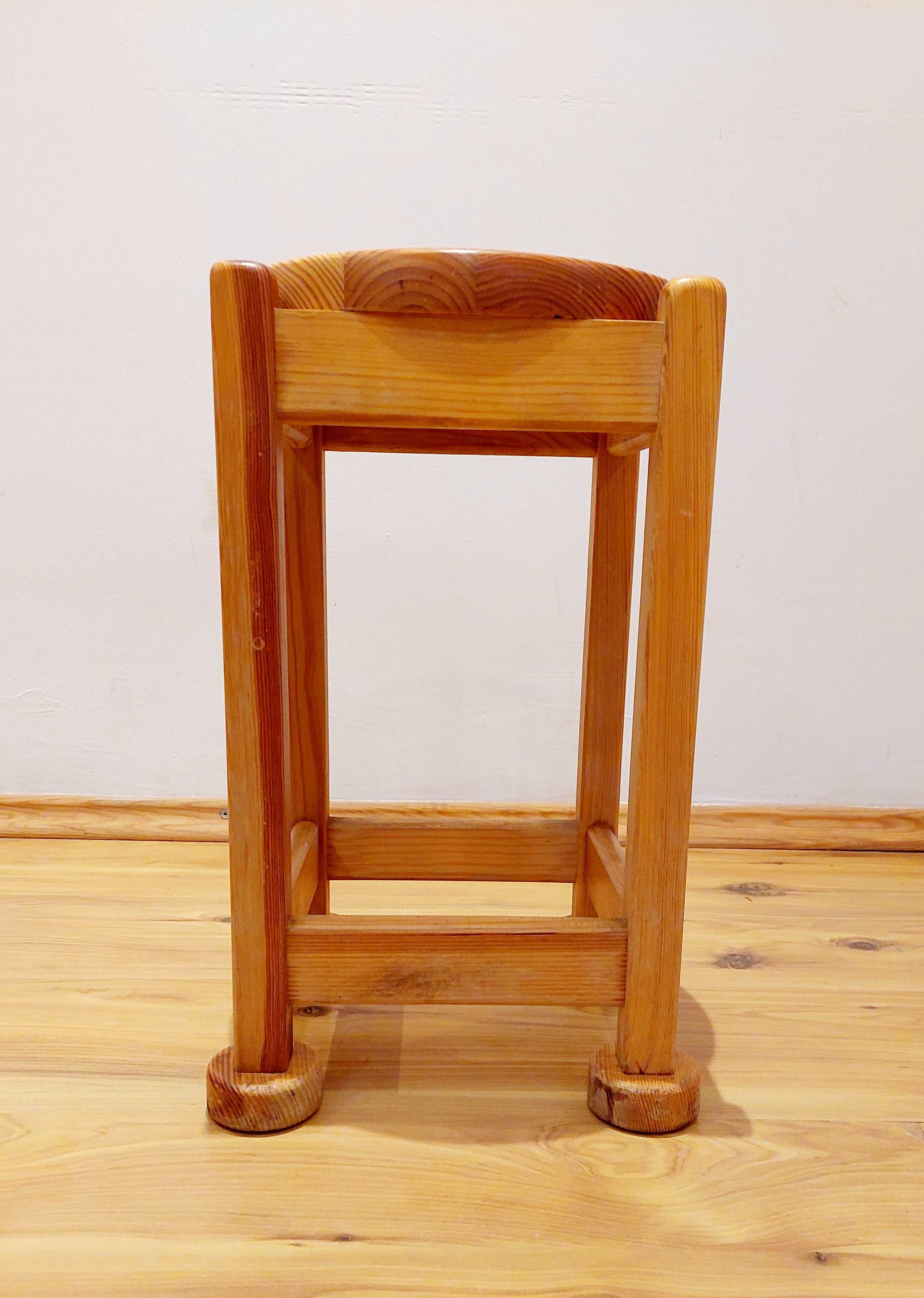 Drewniany taboret lite drewno