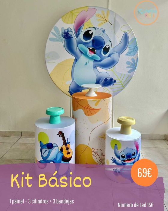 Aluguel de kit pegue e monte para festas