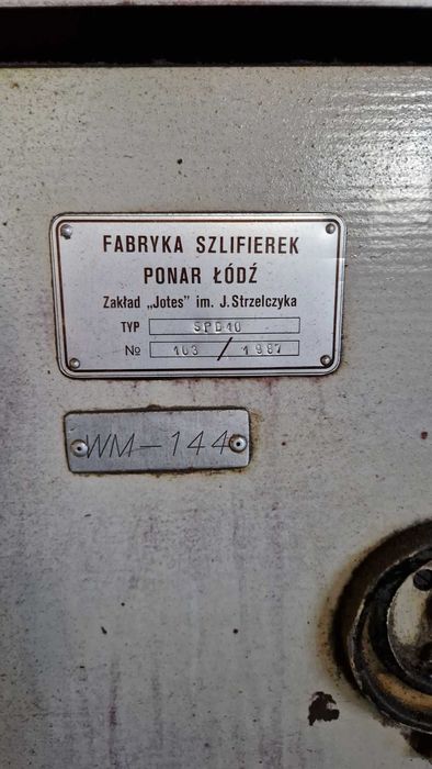 Szlifierka do płaszczyzn Ponar Łódź - JOTES SPD40