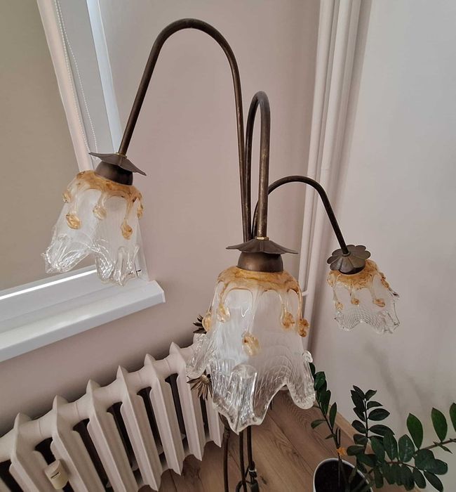 Żyrandol +lampa stojąca