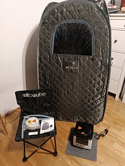 Przenośna sauna parowa Willowybe AP-01 osobiste domowe spa z Bluetooth