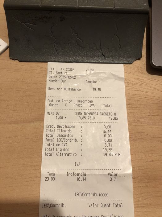 Fita MiniDV premium nova!