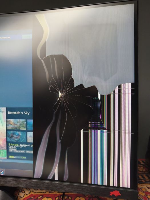 Monitor IIyama 27 cali uszkodzony