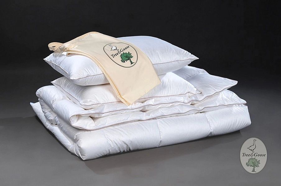 Kołdra 160x200 Całoroczna Medium Tree&Goose ekskluzywna PUCHOWA