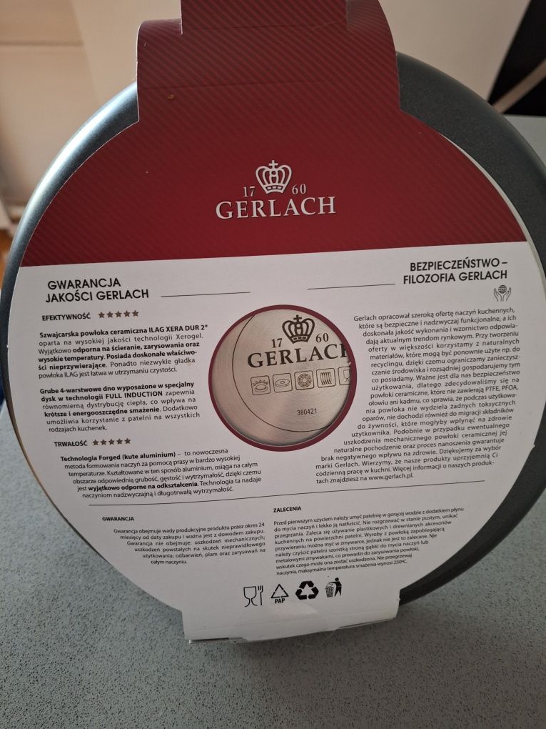 Patelnia Gerlach Contrast Procoat rozmiar 24 nowa