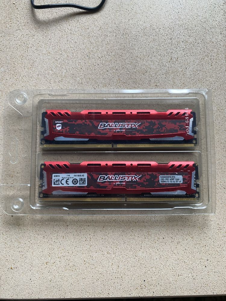Memória RAM DDR4 Crucial Ballisitix Sport 2x4GB 2400MHz CL16