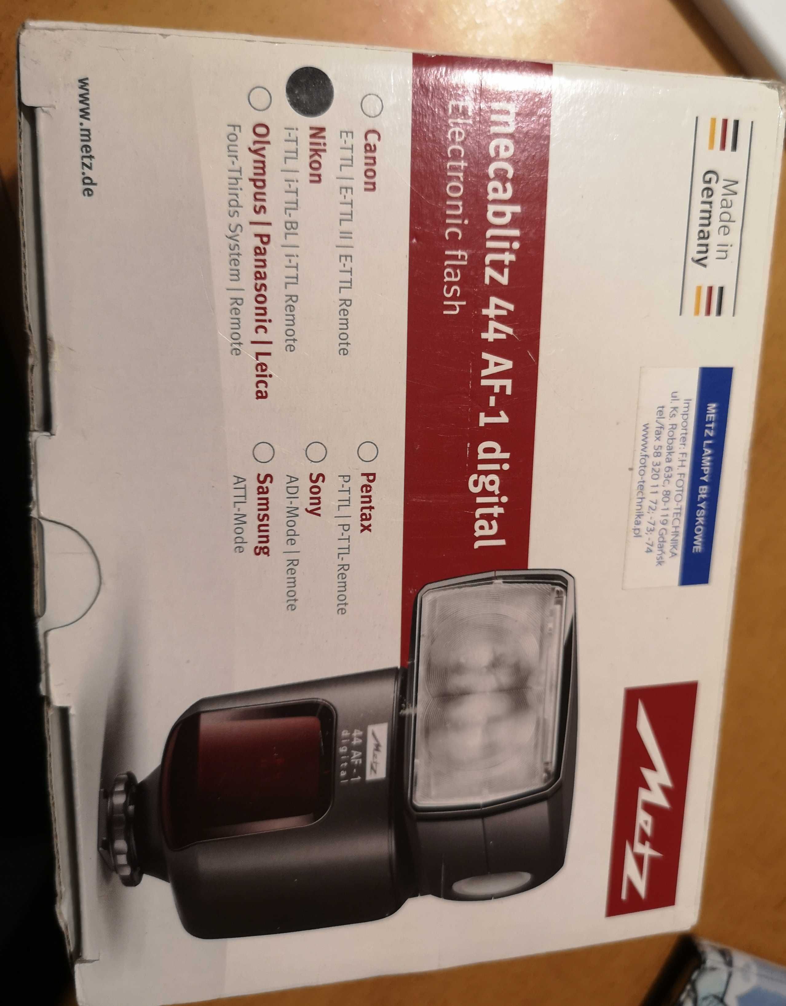 Lampa Błyskowa Metz Mecablitz 44 AF-1 digital (Nikion)