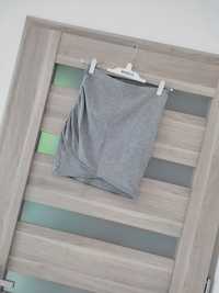 Kopertowa spódniczka mini z drapowaniem H&M roz S