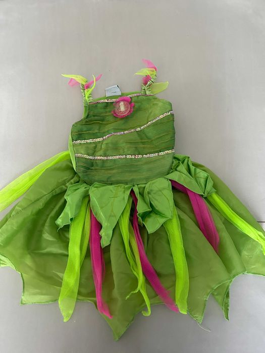 Strój przebranie wróżka Dzwoneczek 3/4 lata