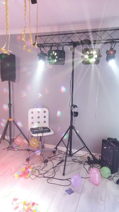 Wynajem nagłośnienia oświetlenia głośniki światło sprzęt TV, DJ oprawa