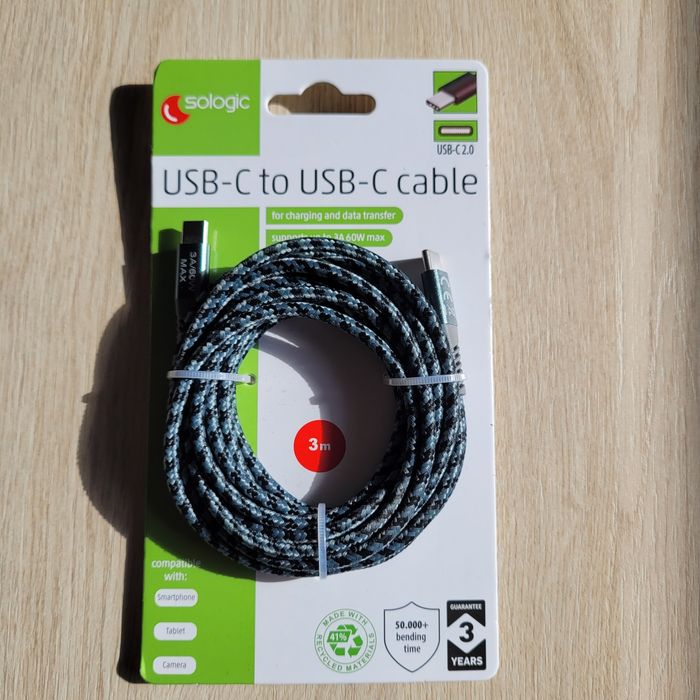 Kabel USB typ C, Kabel USB-C 2.0, dwa razy USB-C