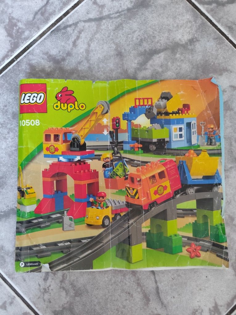 Lego Duplo " Pociąg Deluxe"  10508 + "Tory kolejowe" 10882