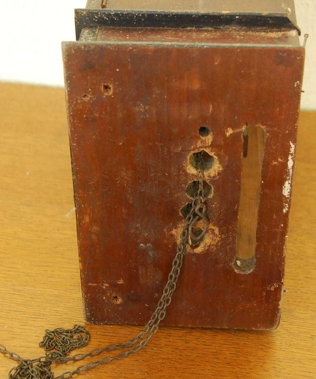 Zabytek Stary oryginalny zegar szwarcwaldzki Biedermeier