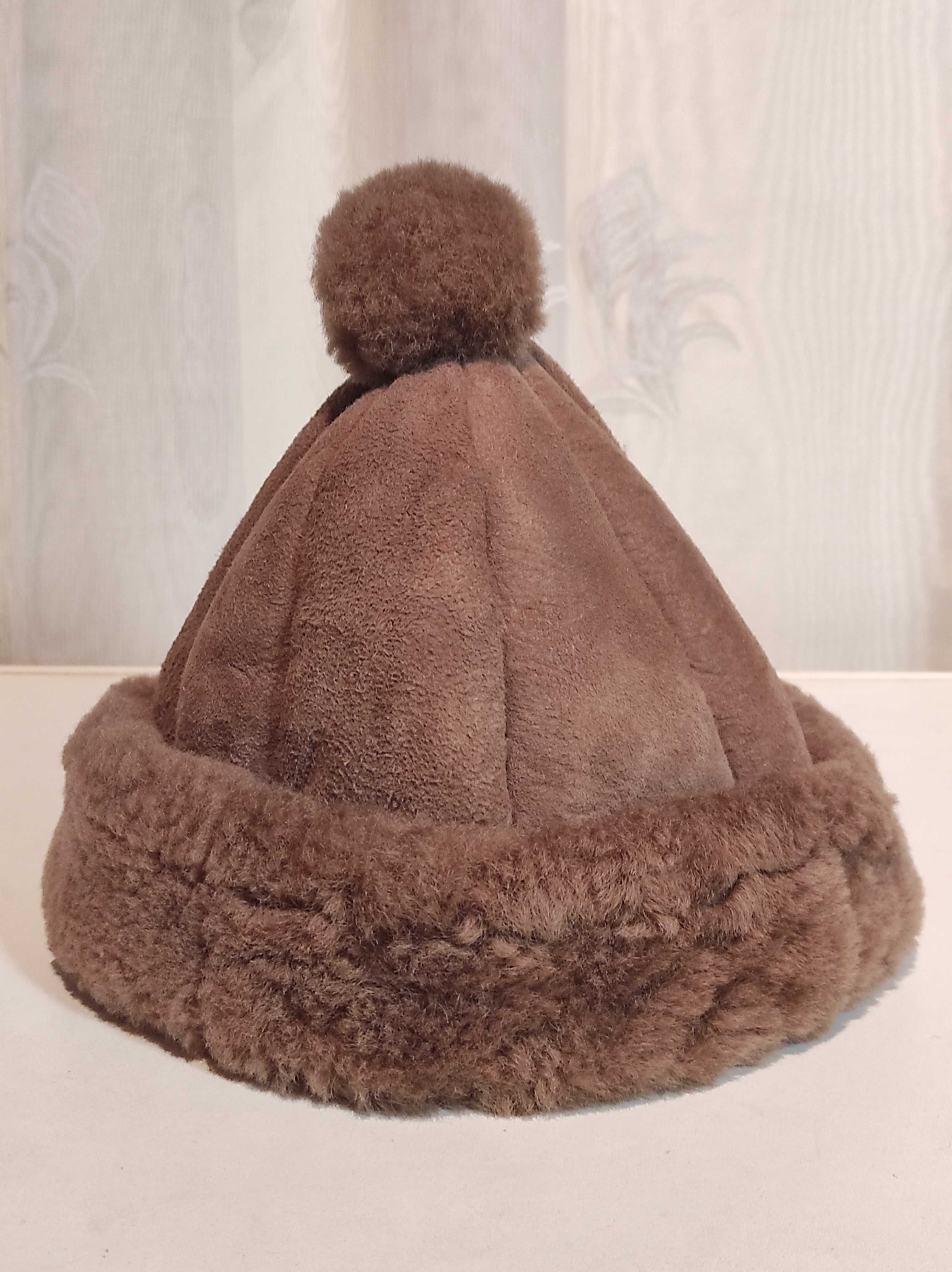 Шапка мутон,цигейка,овчинка,100%натуральне хутро,мехGreat Britain,нова