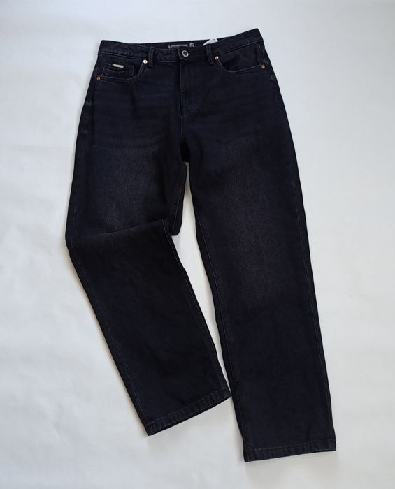 Джинси 40/L жіночі прямі Stradivarius графіт