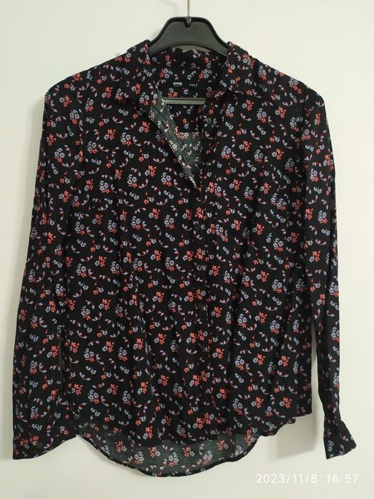 Bluzka koszula w kwiaty Sinsay 36