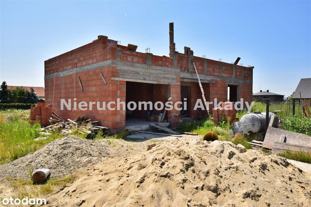 Działka z rozpoczętą budową domu - Szotkowice