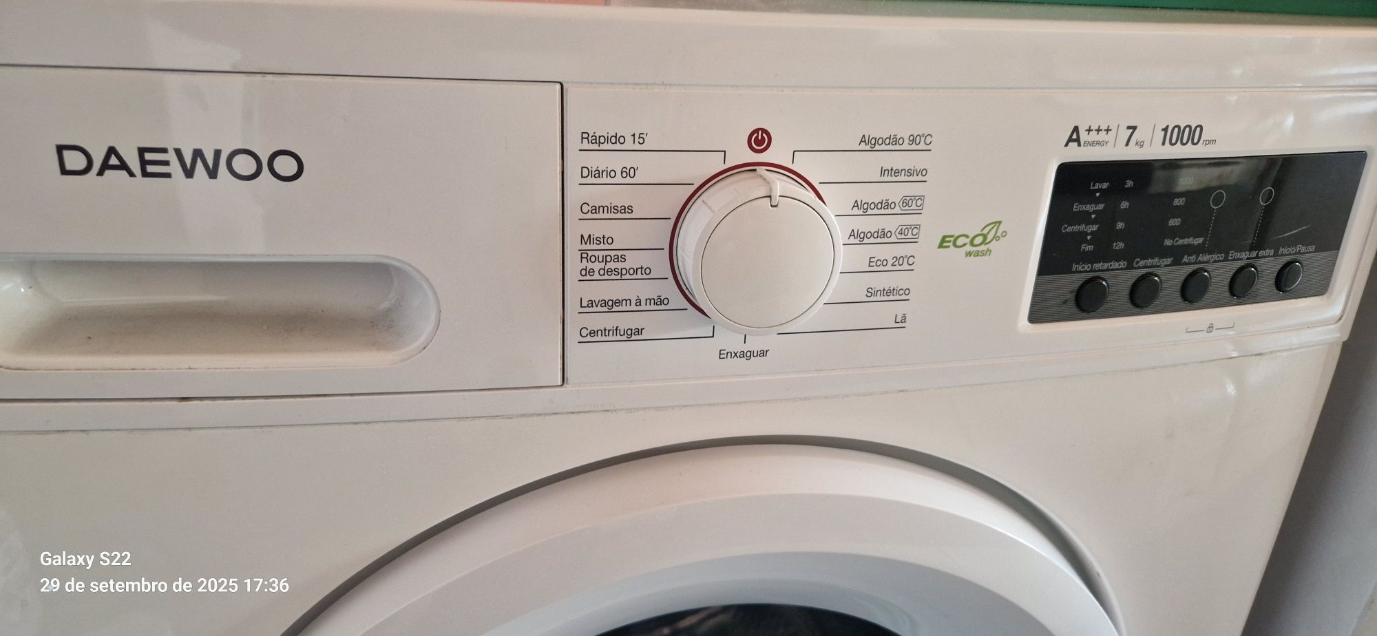 Máquina de lavar roupa 7kg