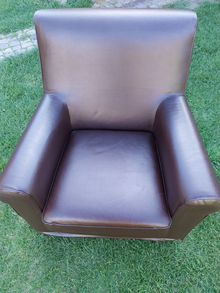 Fotel Ikea Grönlid brązowy fotele