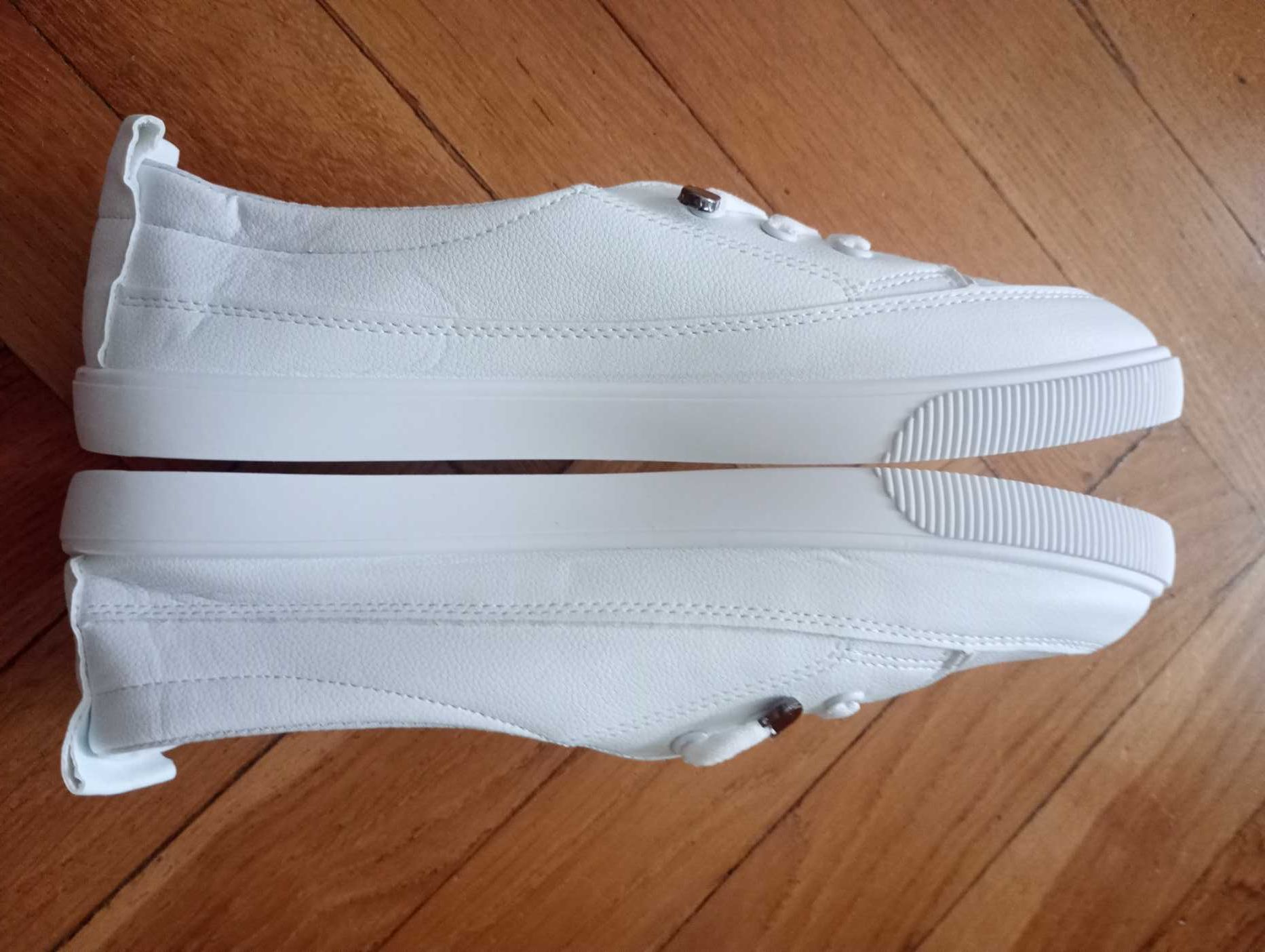 Buty Trampki damskie,kolor białe rozmiar 42 nowe.