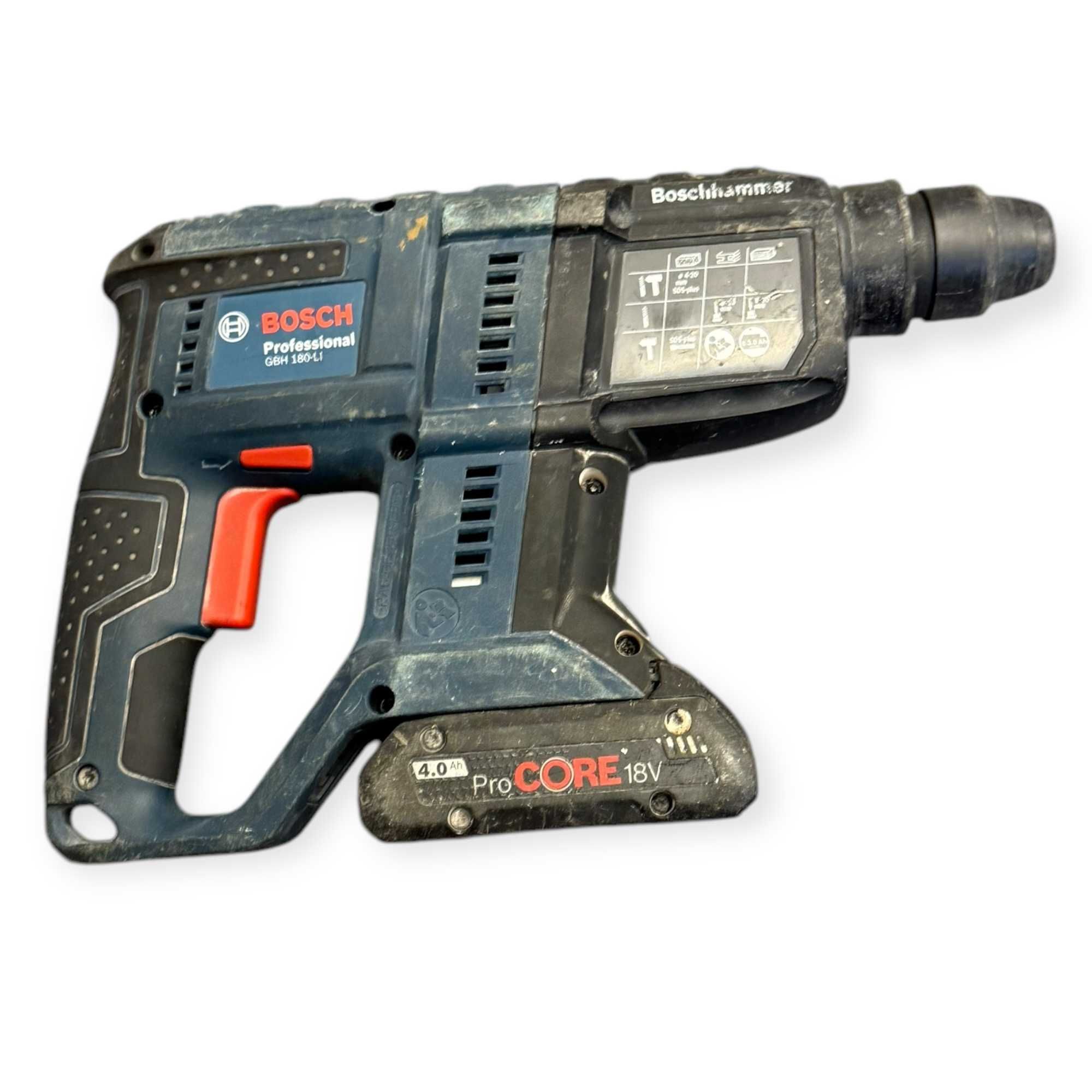 Młotowiertarka Bosch Professional GBH 180-Li / bateria 4.0Ah