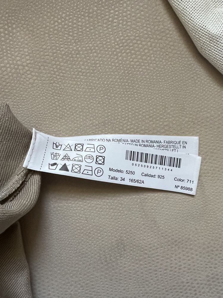 Стильная юбка из льна 100% Massimo dutti xs