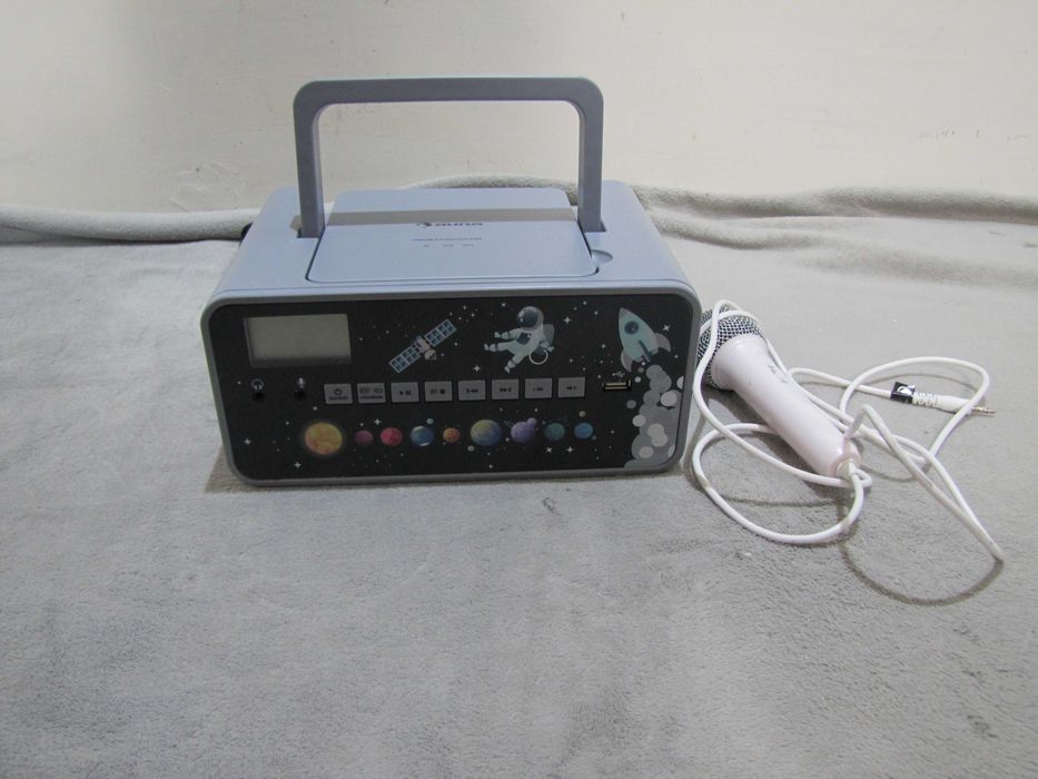 Boombox dla dzieci CD BT USB karaoke z mikrofonem LED Auna Kidsbox