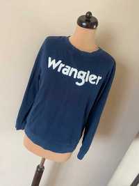 Wrangler bluza basic granat unisex m l 38 40 oryginal oversize viral