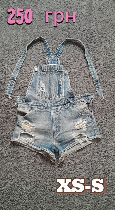 Джинсовый комбинезон