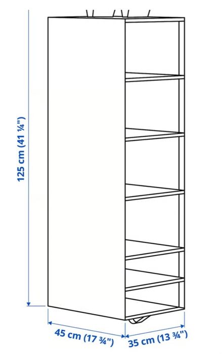 Skubb ikea półka wisząca 6 przegród organizer