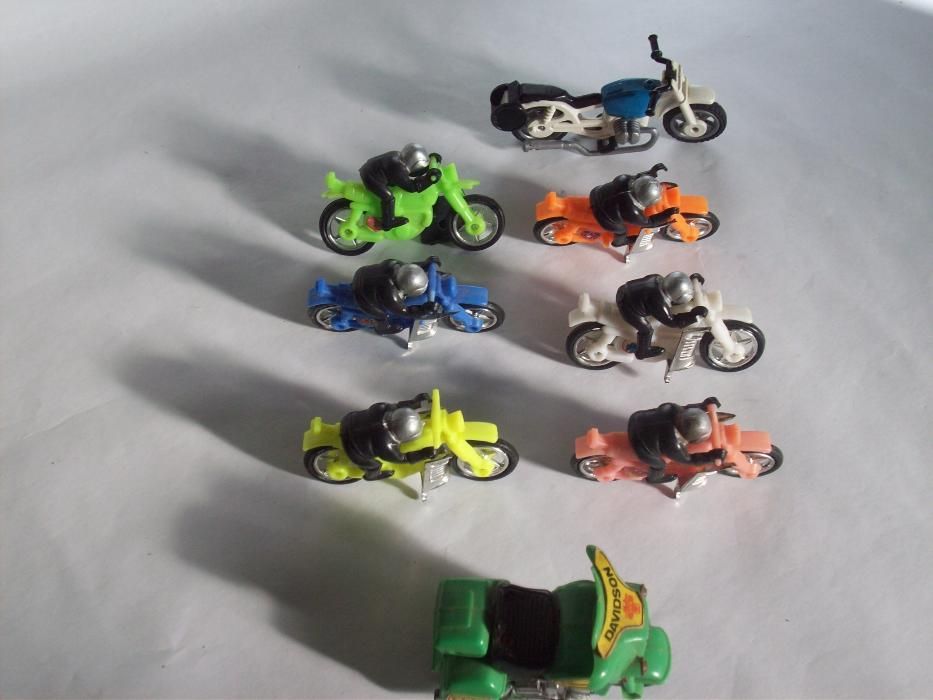 Brinquedos - Motos em plástico, lote de miniaturas