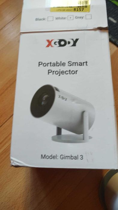 Projektor LED XGODY Gimbal 3 ( biały ) 10000 lumenów , obsługa 4K