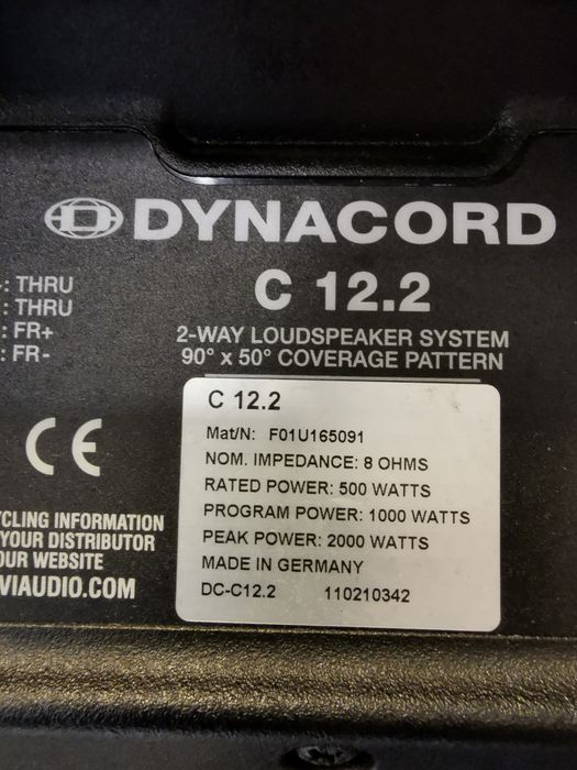 Kolumny Dynacord Corus Evolution C12. 2