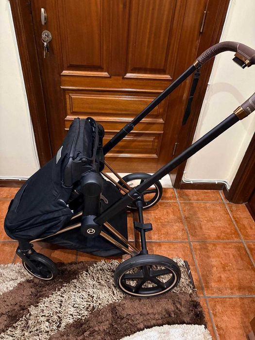Carrinho de Bebé Cybex Priam Rosegold Sepia Black