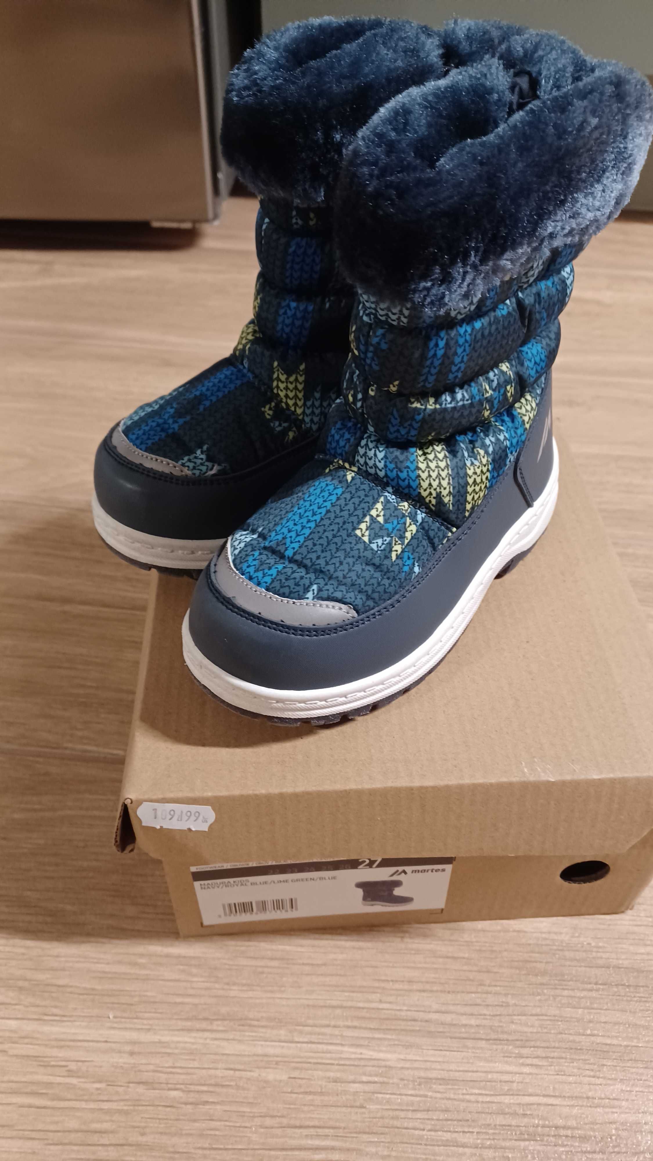 Buty śniegowce chłopięce 27