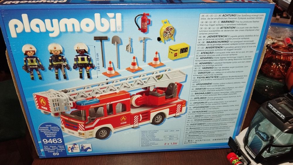 Wóz strażacki Playmobil plus oryginalny karton i instrukcja