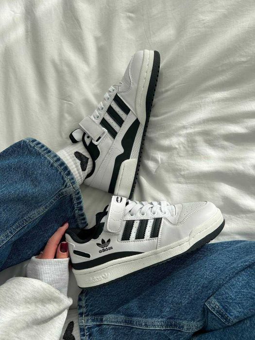 Adidas Forum 84 Low White Black, адідас форум кеди, адідас форум 84