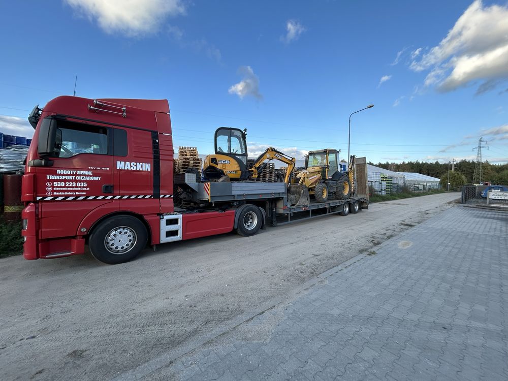 Uslugi koparkami, prace ziemne, transport, uslugi brukarskie