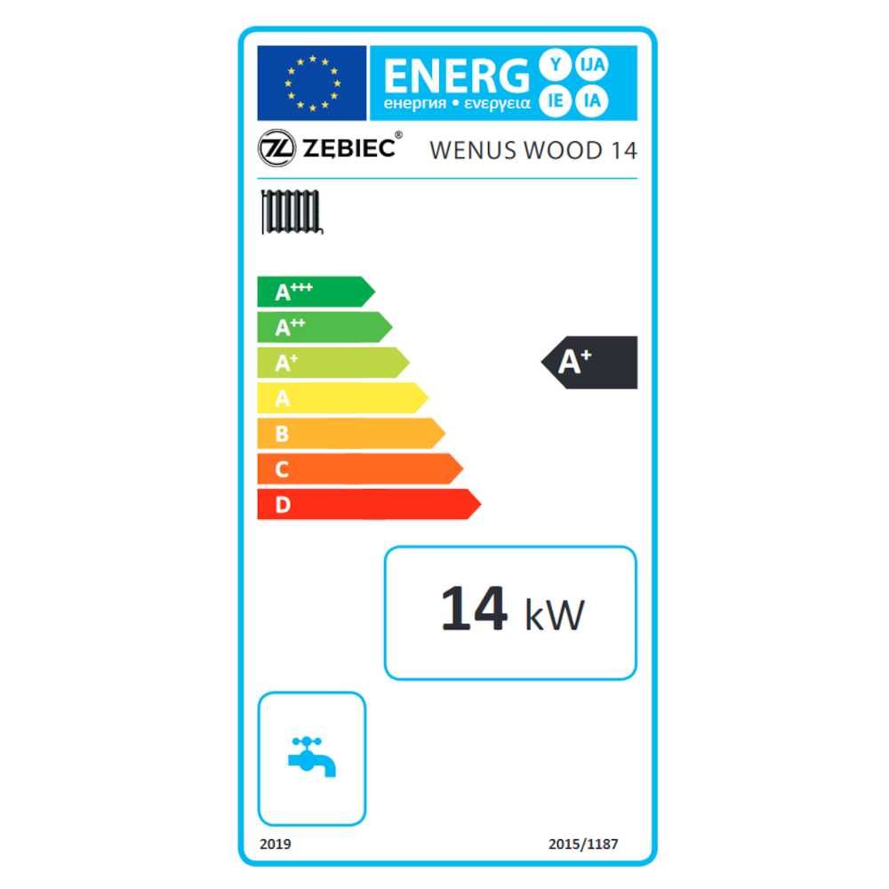 Pakiet - kocioł na drewno Zębiec Wenus Wood 14 kW + bufor HS B0 800