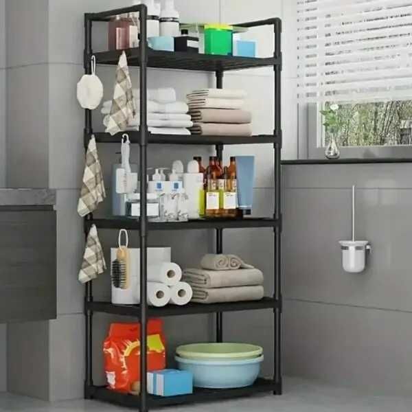 Стелаж металевий полиця у ванну кухню етажерка Полка стеллаж этажерка