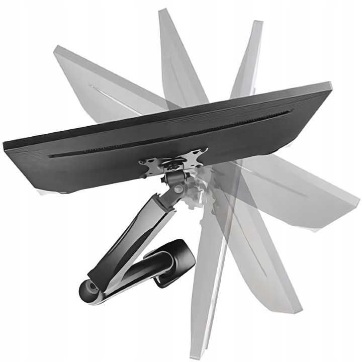 Regulowany Uchwyt Biurkowy Do Monitora 17-27" Wieszak Tv Vesa 75 100