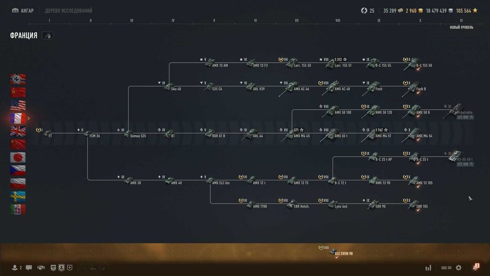 Аккаунт WOT Eu 70 топов в ангаре+ 33 прем танка