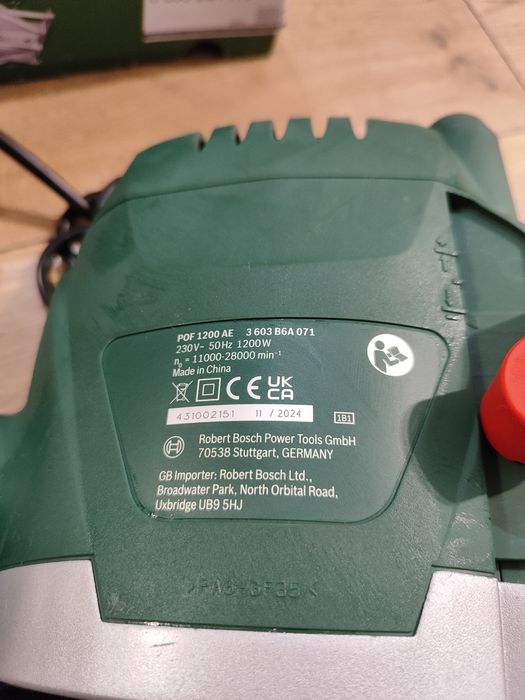 Frezarka górnowrzecionowa sieciowa Bosch POF 1200 AE, rok 2024, nowa