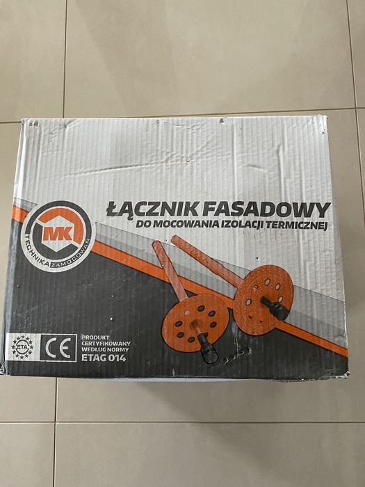 NOWE Kołki do styropianu 10x260 , 100 sztuk